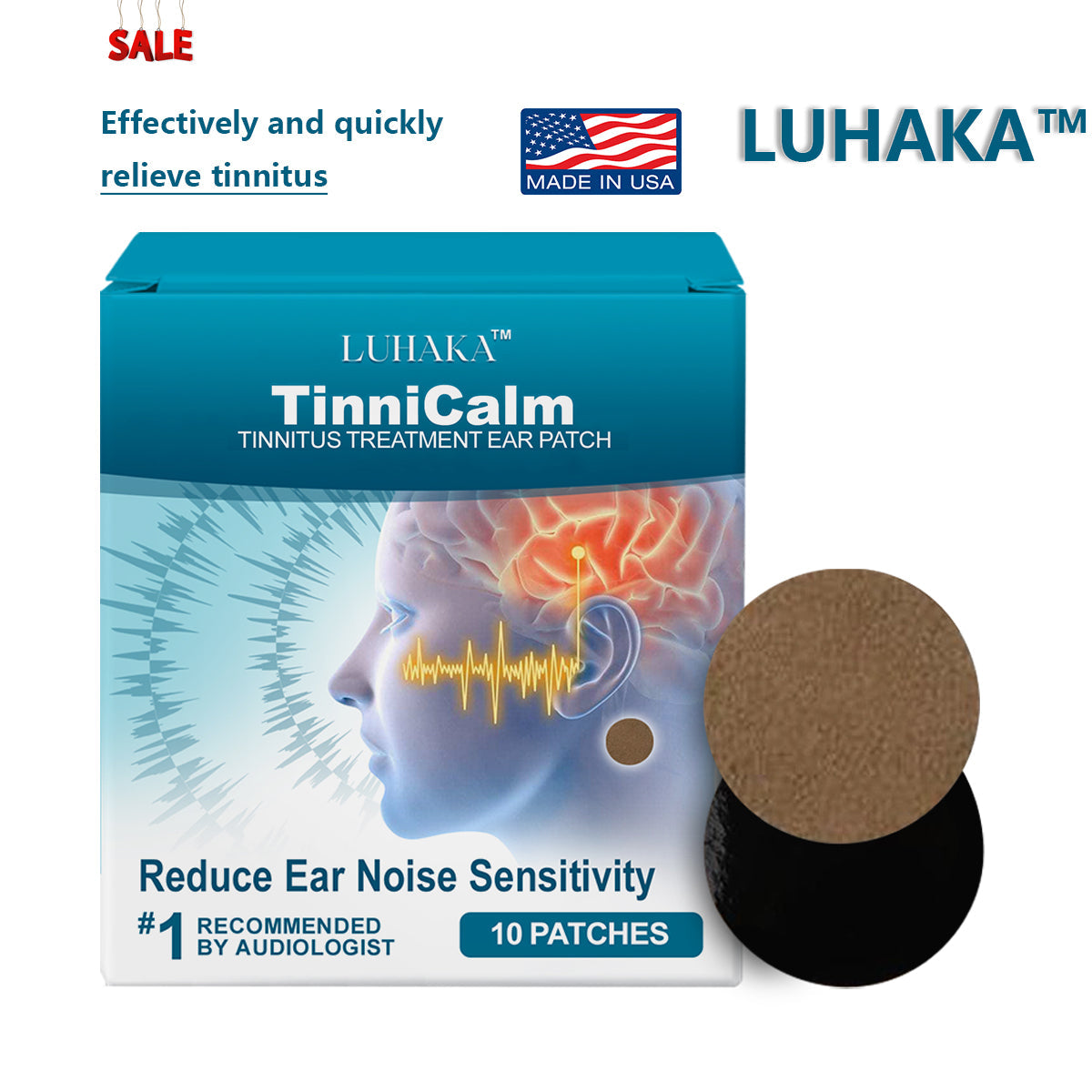 LUHAKA™ TinniCalm - Tinnitus Treatment Ear Patch 😄