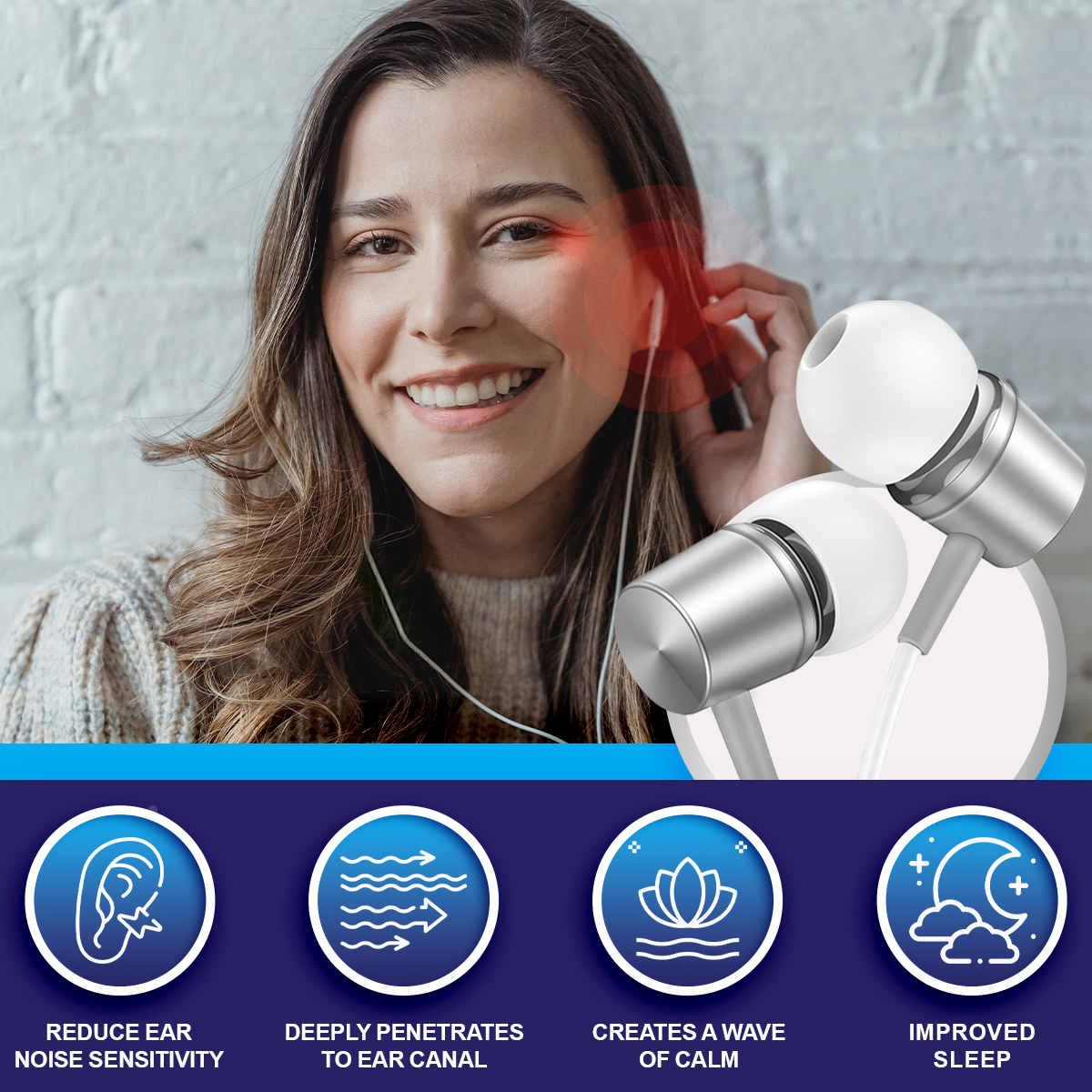 DAFEILA™ INFRAPEACE -Red Light Therapy Ear Plugs ACE1