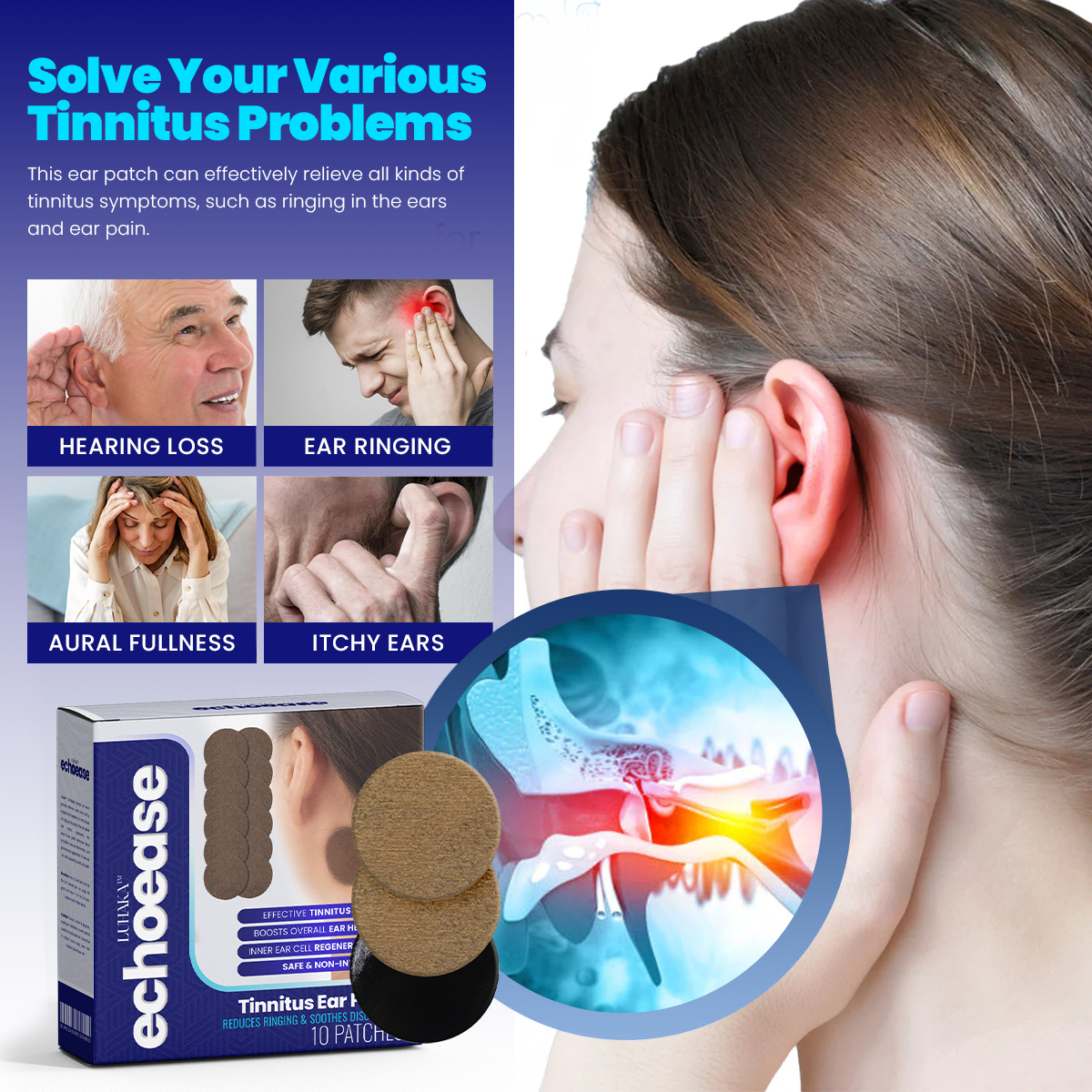 Luhaka™ Upgraded EchoEase Tinnitus Ear Patch 😊 1