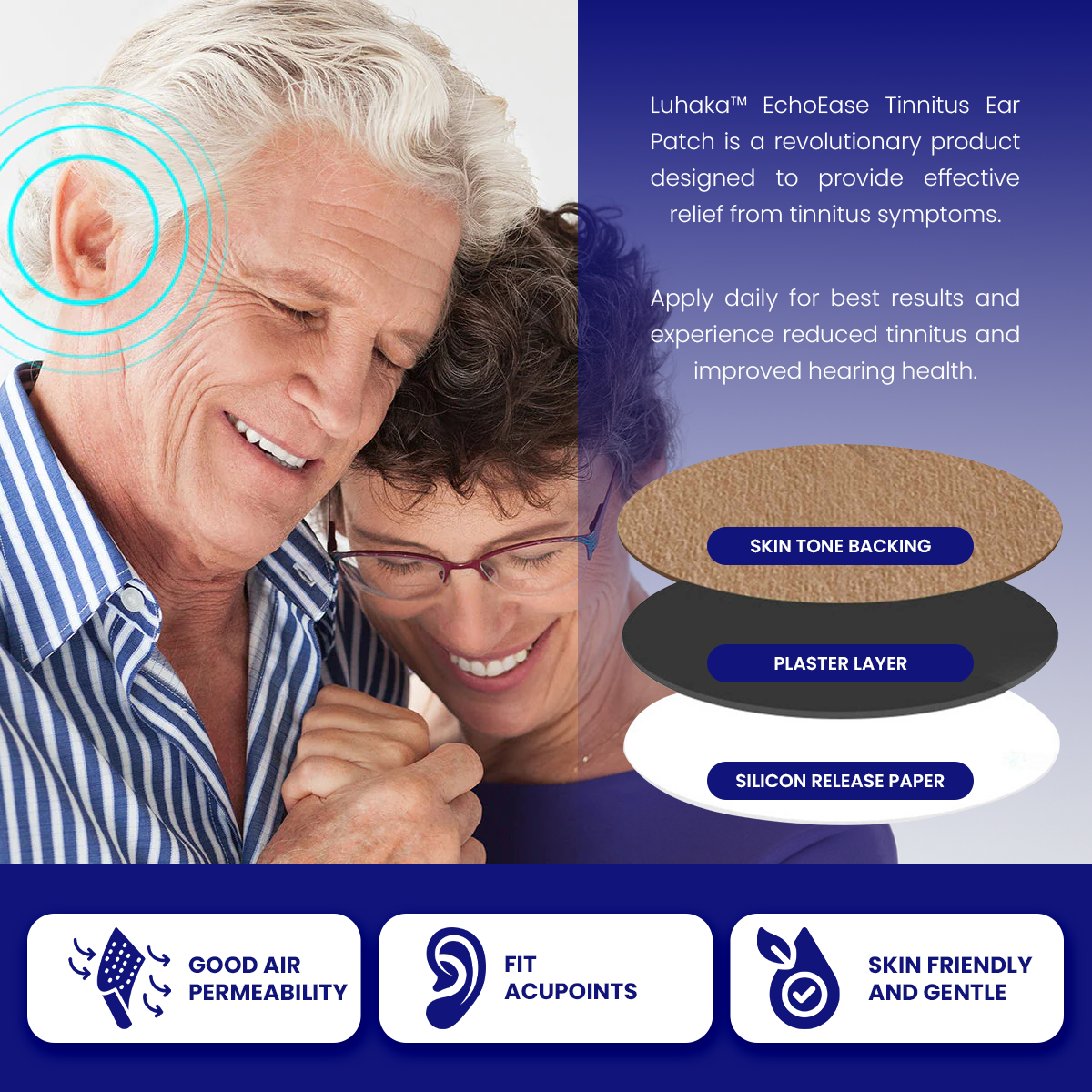 Luhaka™ Upgraded EchoEase Tinnitus Ear Patch 😊 1