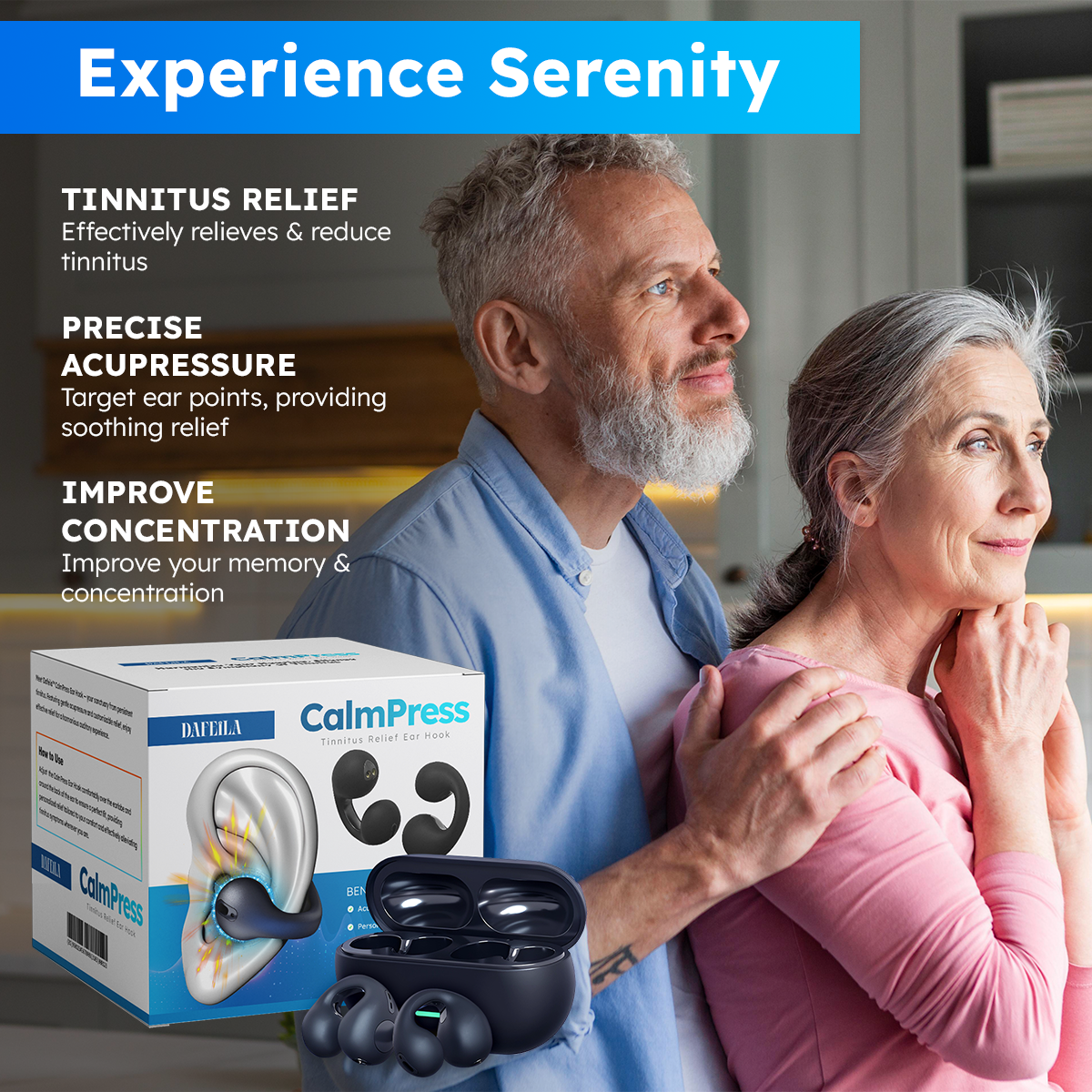 Dafeila™ CalmPress Tinnitus Relief Ear Hook