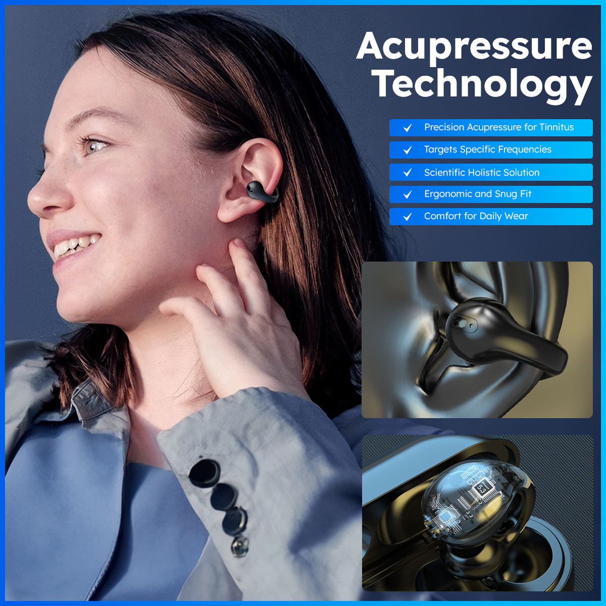 Dafeila™ CalmPress Tinnitus Relief Ear Hook
