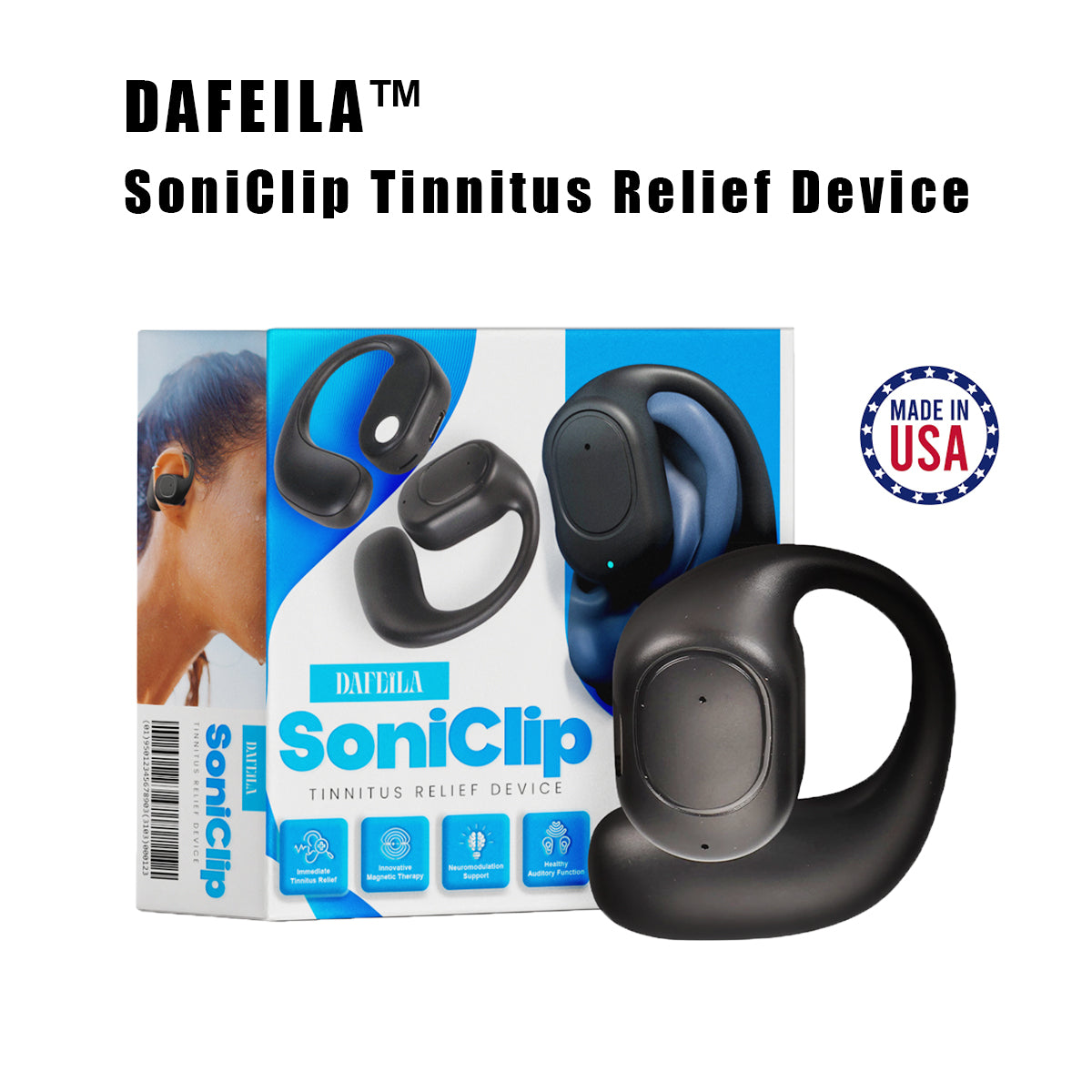 DAFEILA™ SoniClip Tinnitus Relief Device  💫