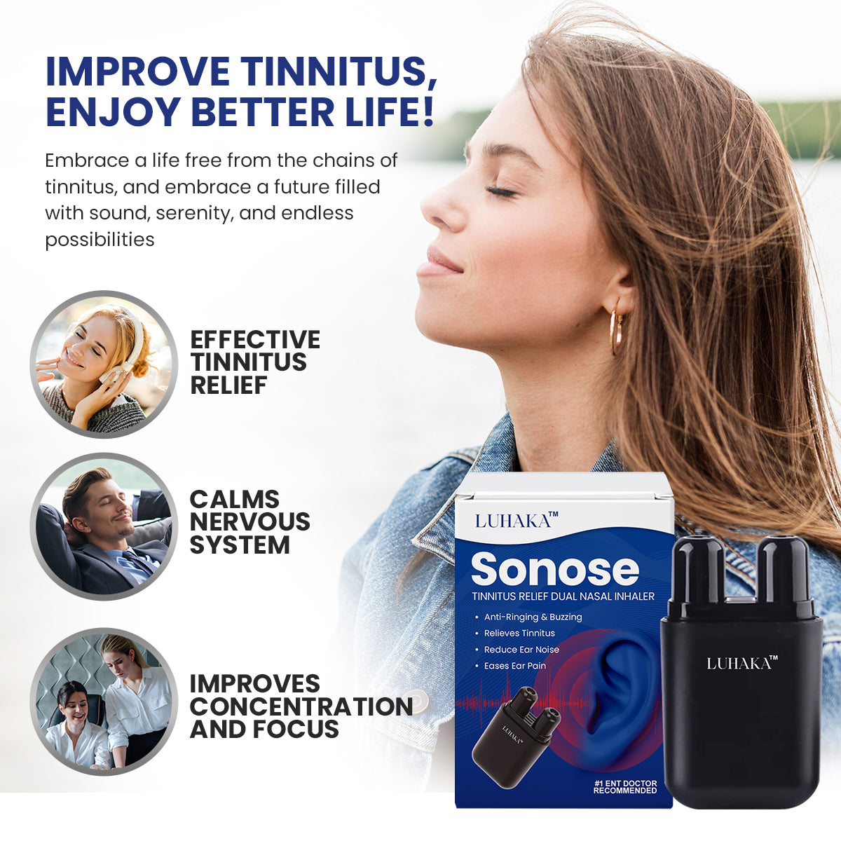 LUHAKA™ Sonose Tinnitus Relief Dual Nasal Inhaler  ✨