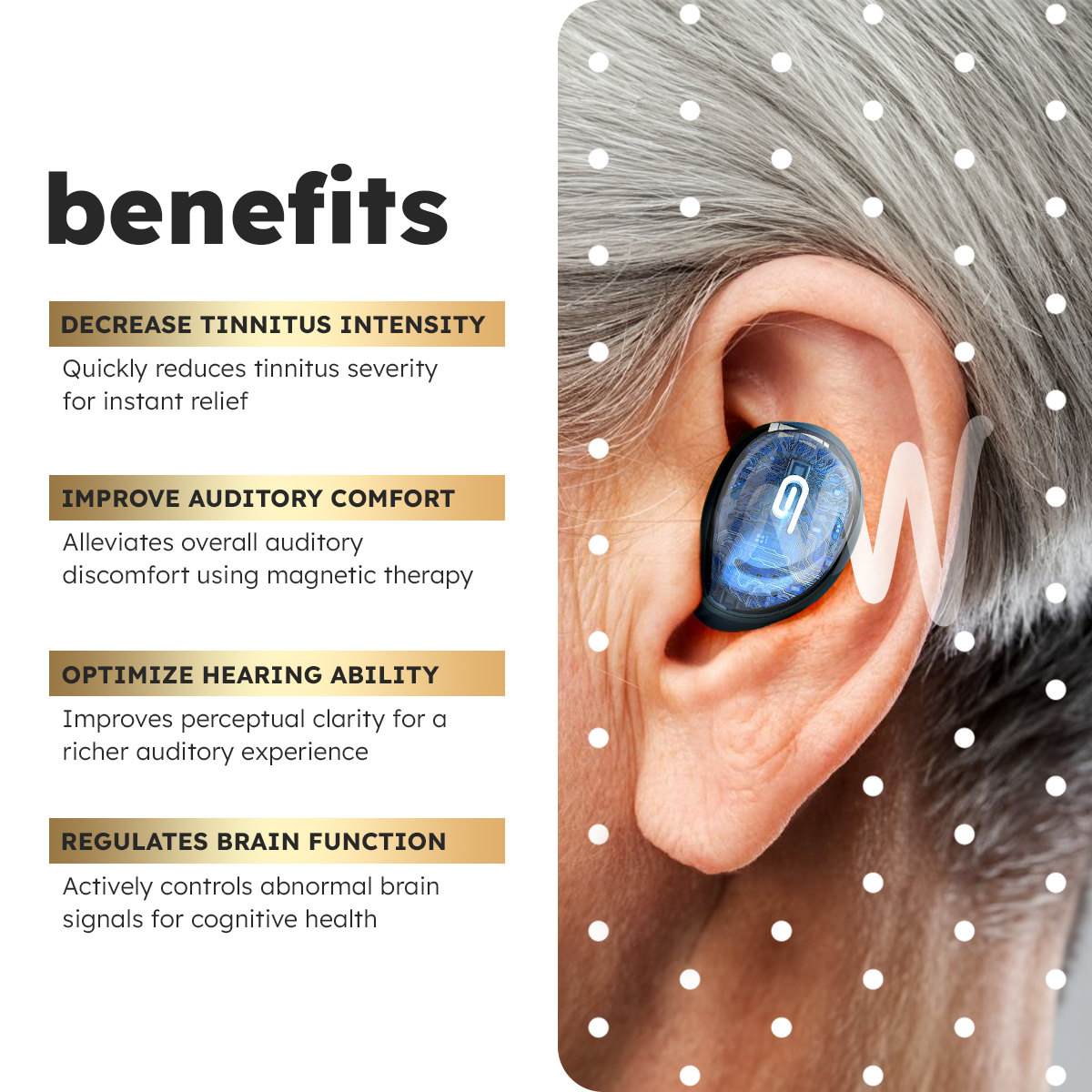 DAFEILA™ AuricEase ElectroMagnetic Tinnitus Therapy 🦀