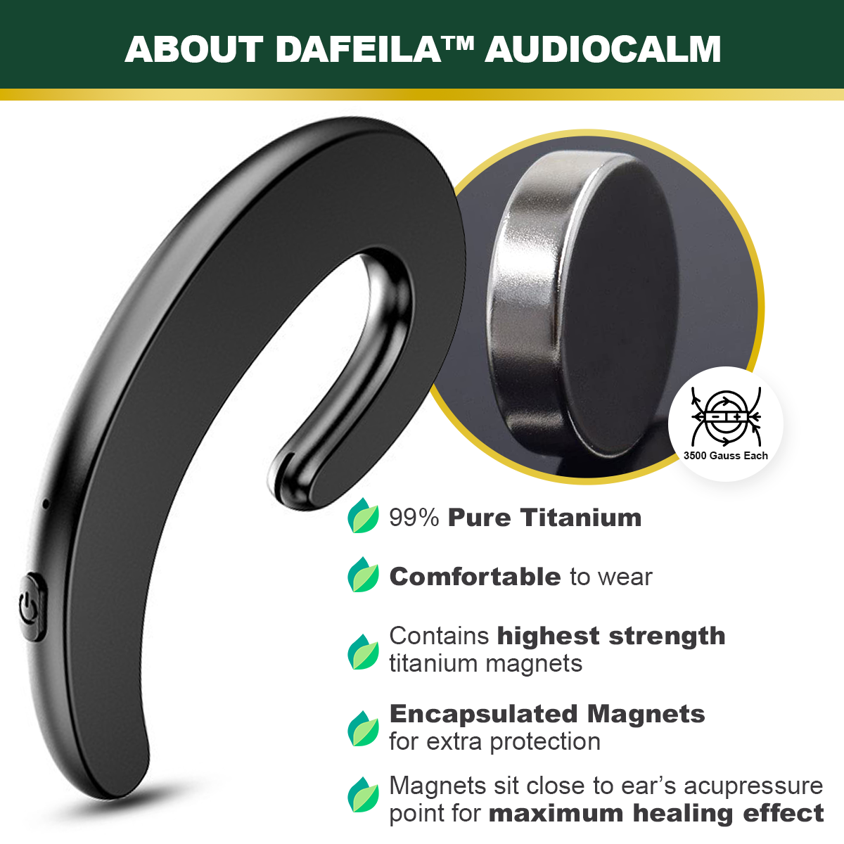 DAFEILA™ AudioCalm Tinnitus Magnetic Therapy Device ✨