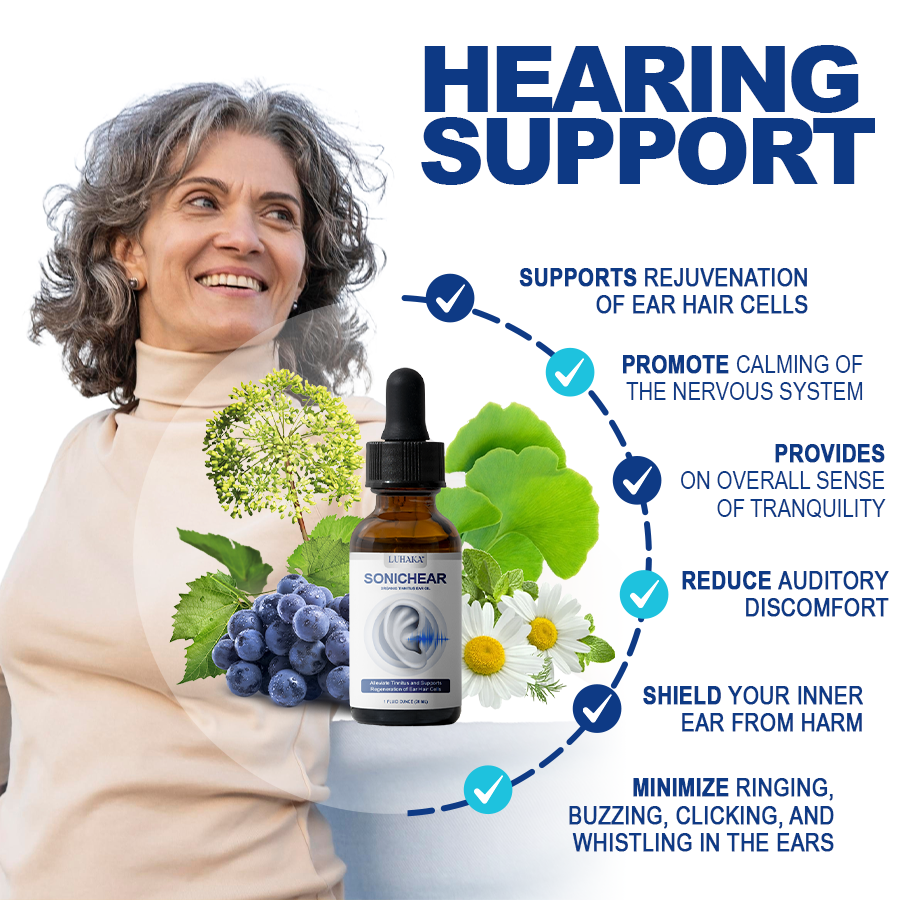 Luhaka™ SonicHear Organic Tinnitus Ear Health Oil 🔥Limited Time Offer🔥 2