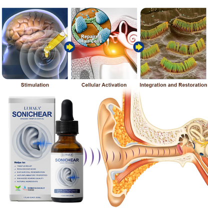 Luhaka™ SonicHear Organic Tinnitus Ear Health Oil 🔥Limited Time Offer🔥3