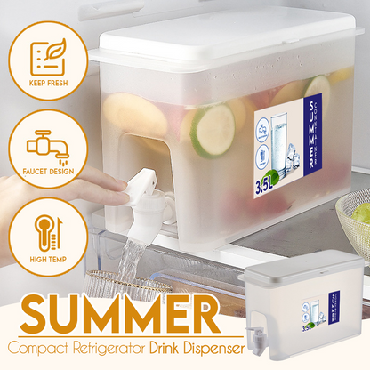 Compact Refrigerator Drink Dispenser