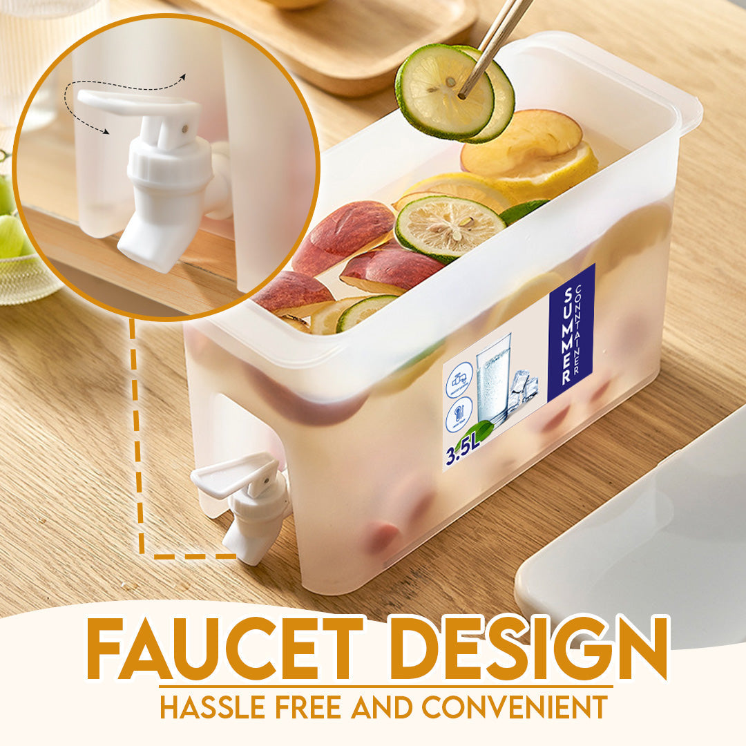 Compact Refrigerator Drink Dispenser